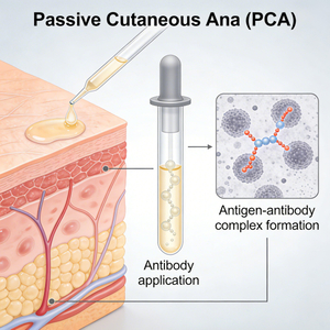 แบบจำลองภูมิแพ้ทางผิวหนังแบบพาสซีฟ NHP (PCA)