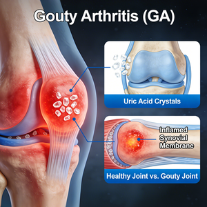 نماذج التهاب المفاصل النقرسي الفأري (GA).